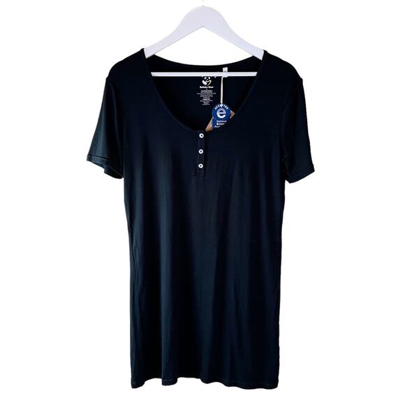 Bellabu Bear Obsidian Black Bamboo Womens‎ Nightgown Size Medium NEW - Picture 4 of 11